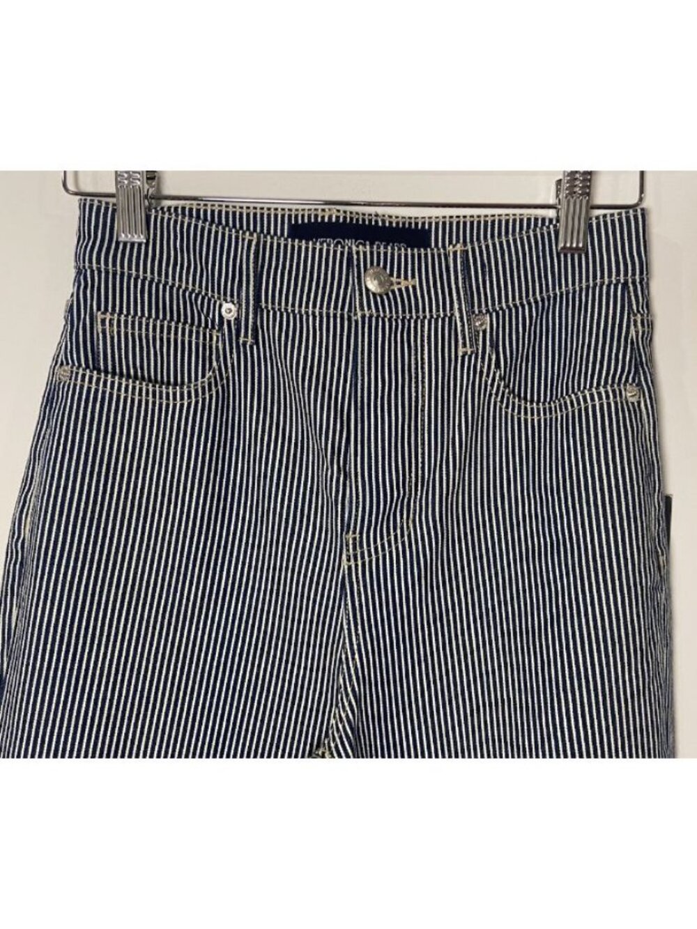 NWT Veronica Beard Jeans Crosbie High Rise Wide Leg Solstice Stripe 25 New - Picture 3 of 8